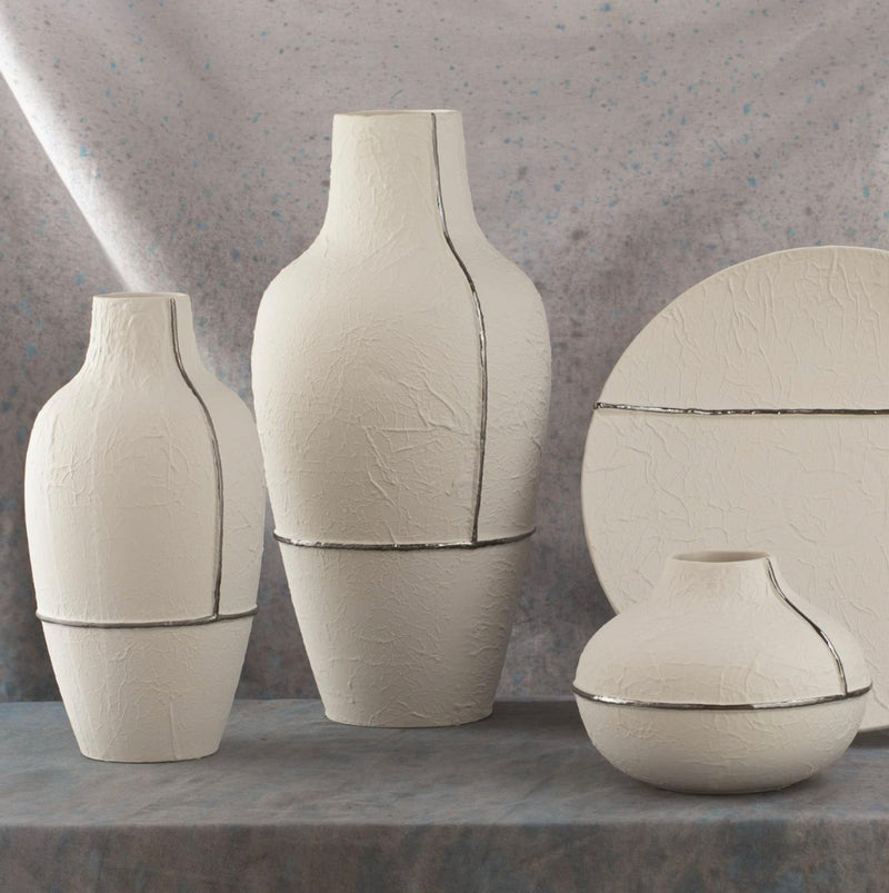 Parchment Vase-Sm Low