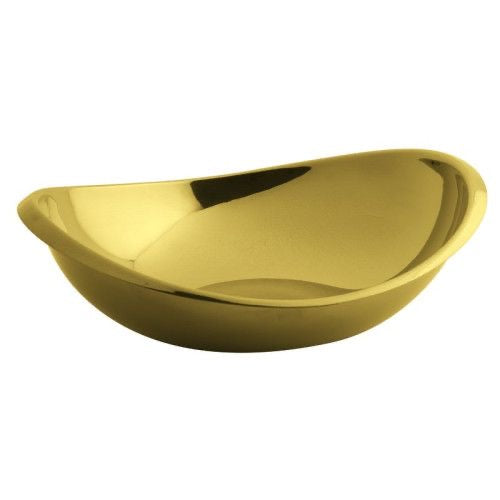 Twist Oval bowl Gold 5 1/2 x 4 3/4