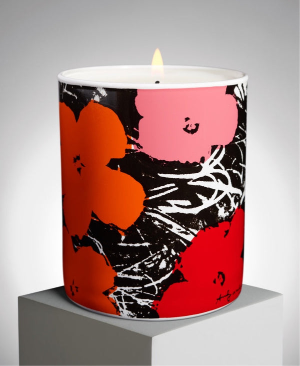 Andy WARHOL "Flowers - Red/Pink" candle