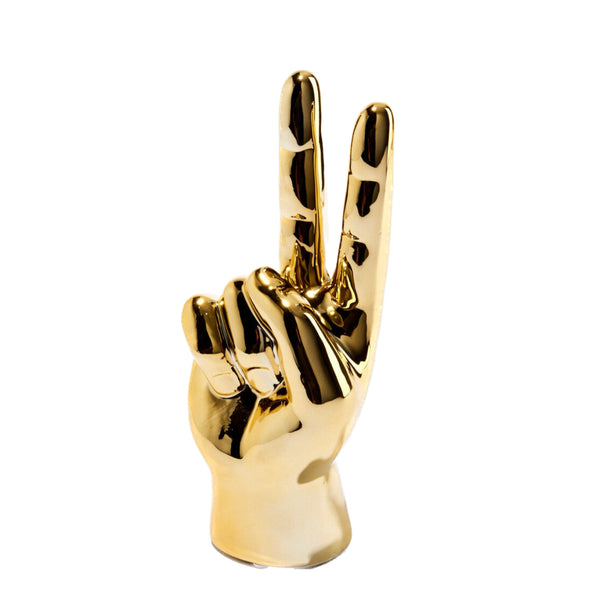 Gold Peace Hand Table Top - 8" tall