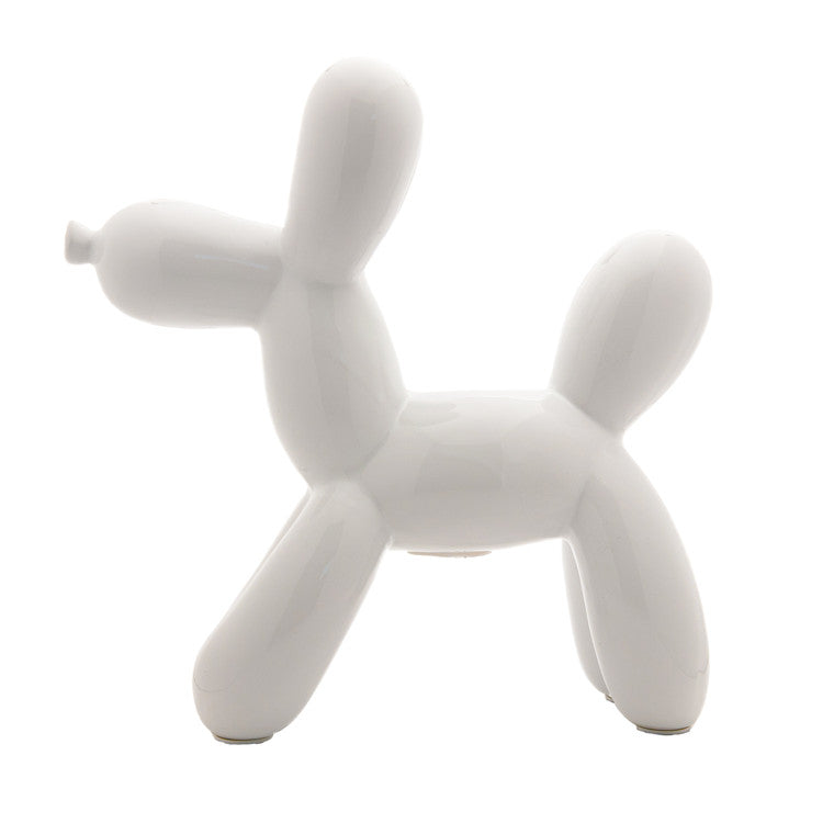 White Balloon Dog - 7.5"